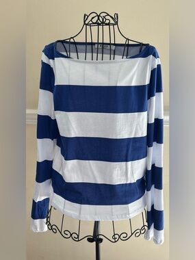 NWOT Na-kd 100% Cotton Boat Neck Long Sleeve Tee